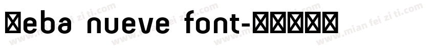 Beba nueve font字体转换